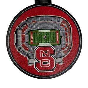 NC State Wolfpack Carter-Finley Stadium Christmas Ornament Red Black FOotball